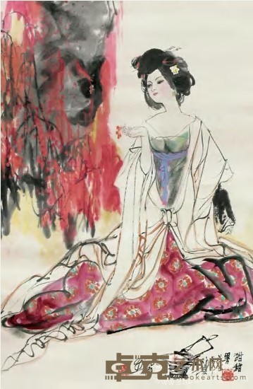 苏维贤 人物 立轴 68×43cm