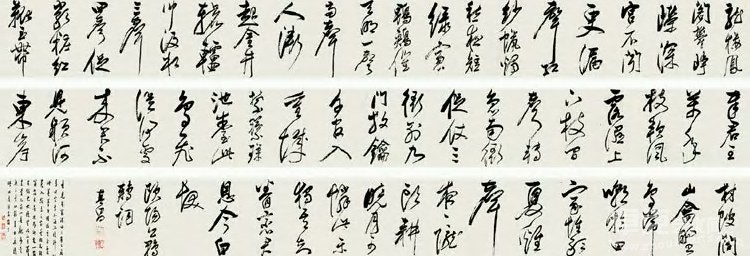 董其昌 书法 手卷28.5×749cm