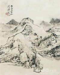 黄宾虹 山水 立轴