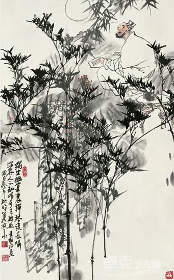 王明明 王维诗意图 立轴93.7×58cm