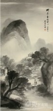 吴石僊 乙未（1895）年作 山水 立轴