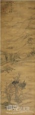 潘思牧 己亥（1839）年作 白沙翠竹江村暮 立轴