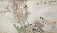 郁桂铭 1904年作 文姬归汉图 立轴