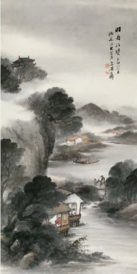 吴石仙 1495年作 时雨初晴 立轴