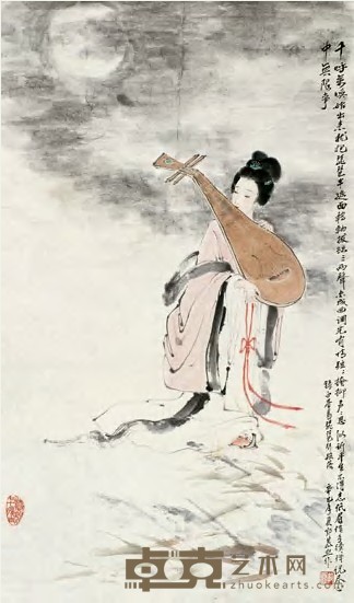 郭慕熙 2001年作 琵琶行 镜心 90×52cm