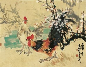 陈子毅 庚申（1980年）作 报春图 镜心