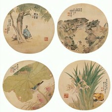 张槃 1860-1888年作 花鸟 册页（十四开选四）