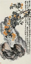 赵云壑 癸亥（1923年）作 花卉 立轴