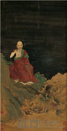 吴延 无量寿佛 立轴 50.5×26cm