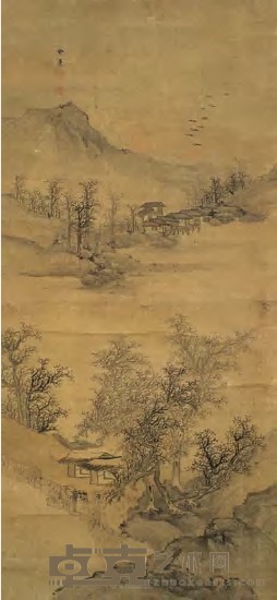 俞亮 山水 立轴 142.5×65.5cm