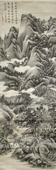 徐琅 1772年作 山水 立轴