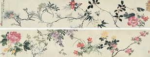 张子祥 1889年作 花卉 卷