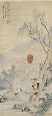 费丹旭 人物 立轴