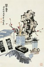 郭味蕖 博古 轴