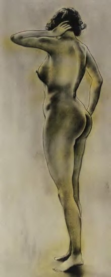 徐悲鸿 裸女88×34.5cm
