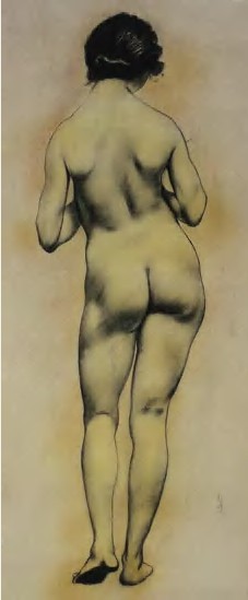 徐悲鸿 裸女89×36cm