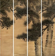 黄幻吾 松（通景） 立轴