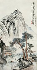 金心兰 甲辰（1904）年作 山水 立轴