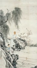 潘振镛 庚子（1900）年作 子英先生像 立轴