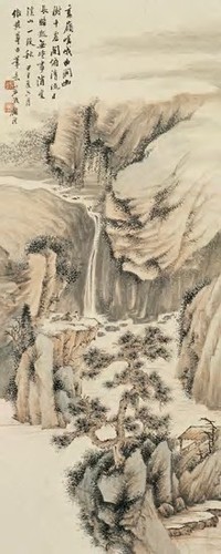 顾沄 甲午（1894）年作 山水 立轴