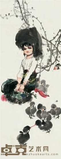 史国良 人物 立轴 86.5×34cm
