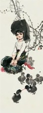 史国良 人物 立轴