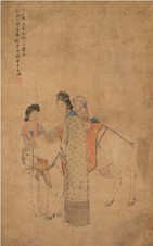 舒平桥 己卯（1879）年作 人物 立轴