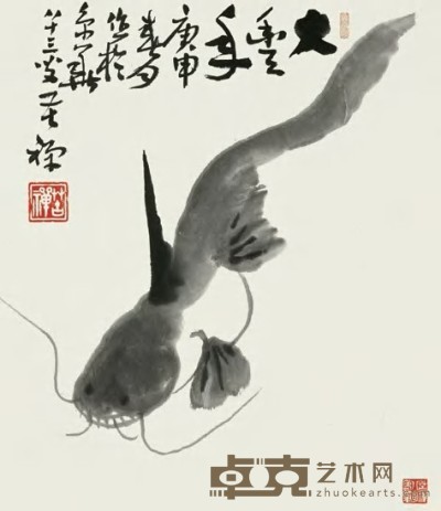 李苦禅 庚申（1980）年作 大丰年 镜心 68.5×59cm