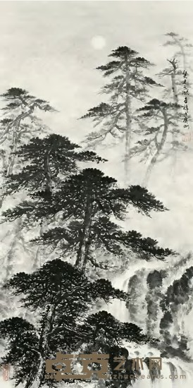 苏喜祥 癸未(2003)年作 山水 立轴 138×69cm