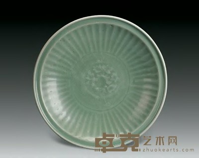 元 龙泉印花盘 直径38cm