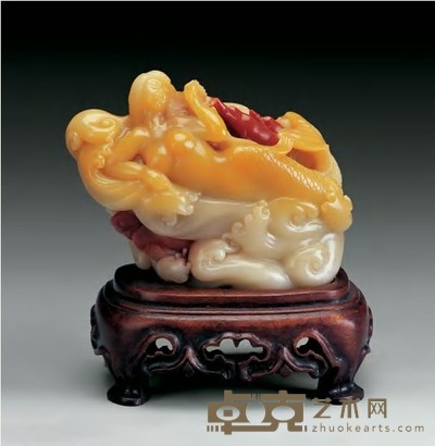 寿山芙蓉巧作美人鱼摆件 11.5×5×7.5cm