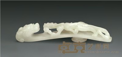 清初 玉龙钩 16.5×2.6×3cm