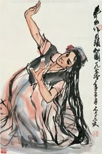 黄冑 人物 镜心