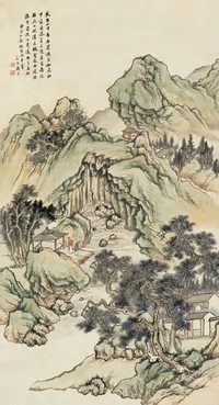 顾沄 癸未（1883）年作 天台胜景 立轴