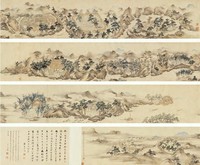 文伯仁（款） 乙卯（1555）年作 辋川图 手卷