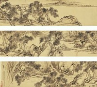 弘旿 癸巳（1773）年作 松泉图 手卷