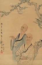 吕凤子 辛丑（1901）年作 高士图 立轴