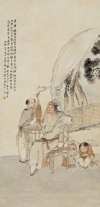 沈心海 乙卯（1915）年作 插梅图 立轴