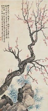 陆恢 癸丑（1913）年作 瑶台艳雪 立轴