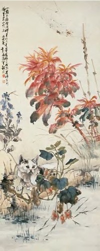 程璋 丙寅（1926）年作 秋趣图 立轴