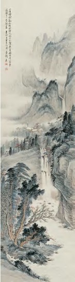 郭曼锄 山水 立轴