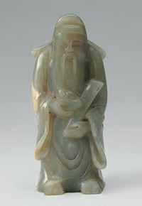 清 青玉财神