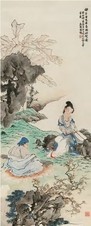 徐操 1938年作 听琴图 镜心