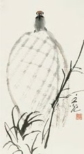 谢之光 雀笼图 镜心