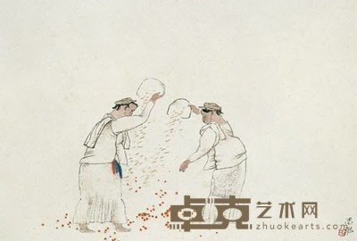 周思聪 收获 立轴 40×60cm