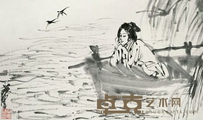 黄冑 李清照 镜心 28×47cm