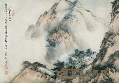 惠孝同 壮丽的西山 镜心 38×56cm