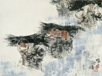 王明明 瑞雪图 镜心