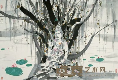 吴冠中 1990年作 莲池 镜心 68×101cm