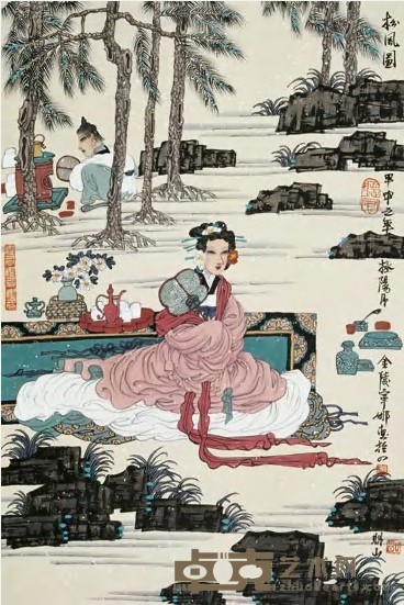 胡宁娜 2004年作 松风图 镜心 65.5×44cm